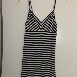 Mossimo Black and White Striped Dress perfect condition women size Medium
